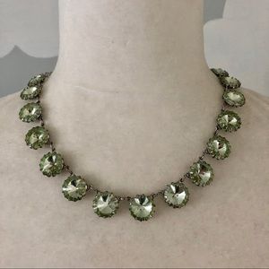 Green jeweled necklace